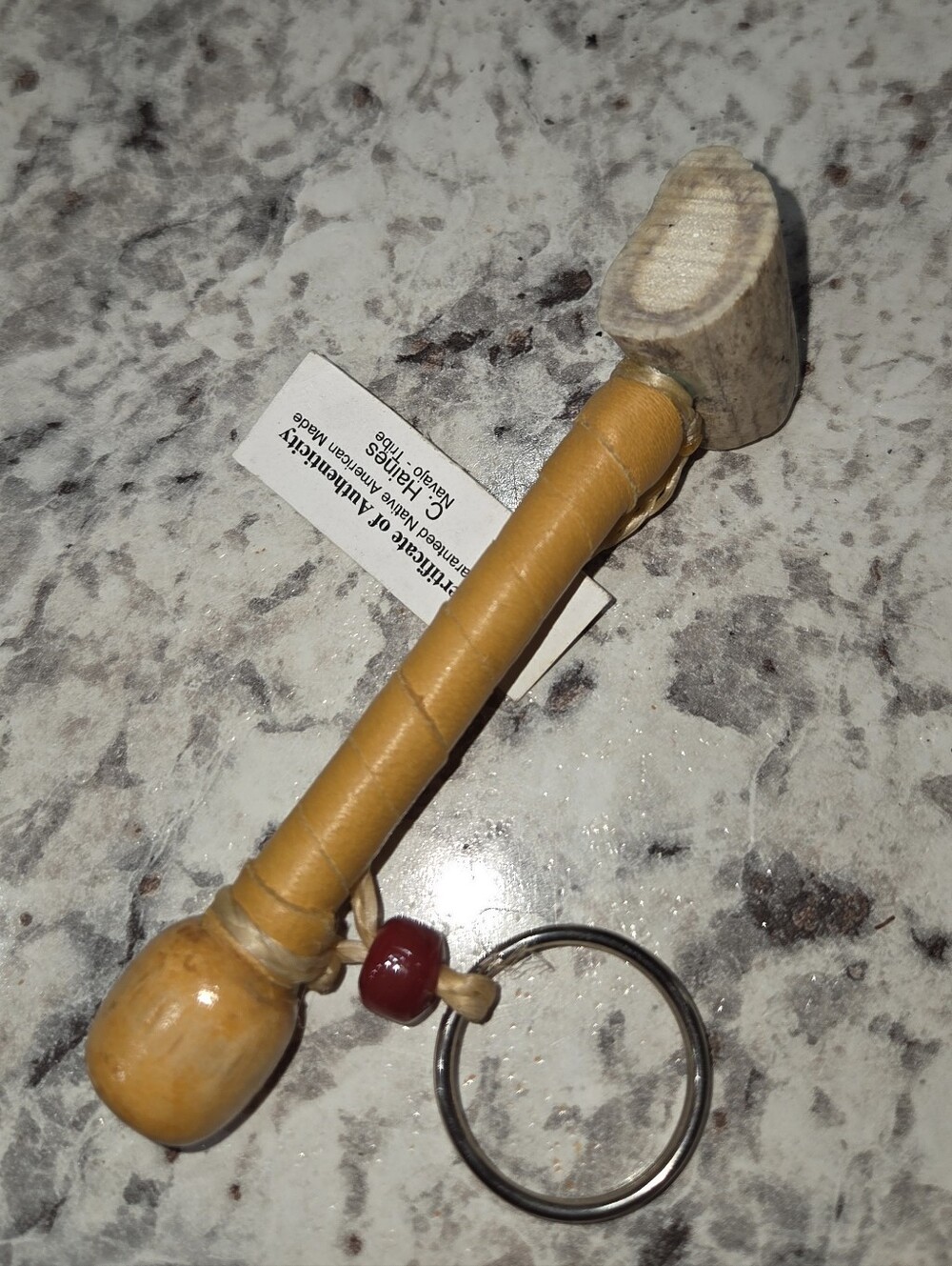 Native American Pipe Keychain - Picture 3 of 4